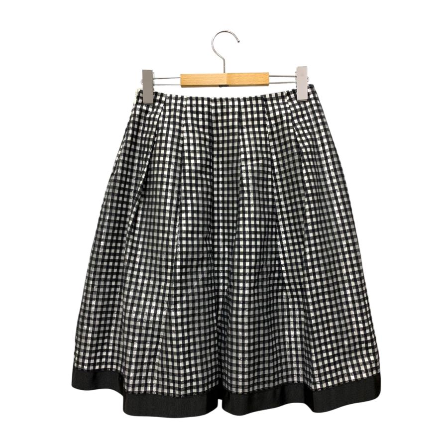 エムズグレイシー 517321 スカート 38 ブラック チェック IT5VRNBRO040  