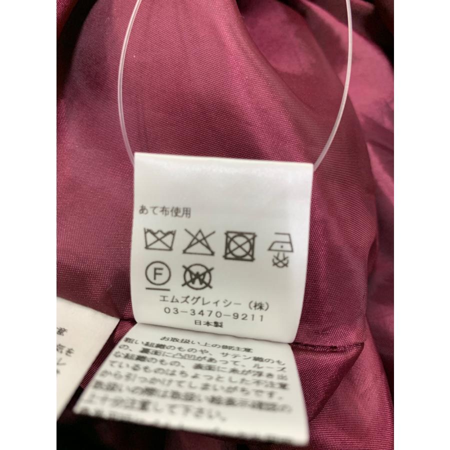 エムズグレイシー 511507 ワンピース 40 レッド 小花柄 ジャガード