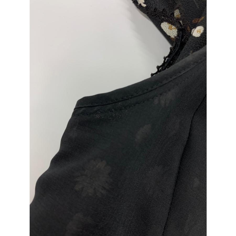 エムズグレイシー 311367 ワンピース 38 ブラック フラワーモチーフ