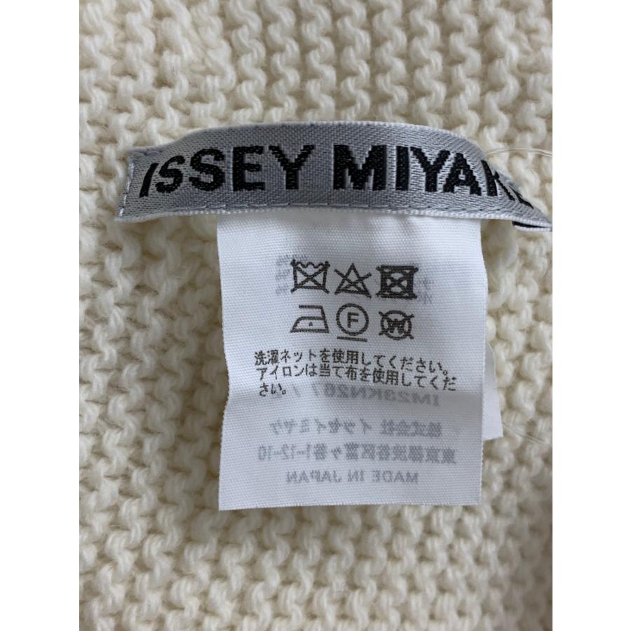イッセイミヤケ RHIZOME IM23KN267 ニット 2 アイボリー モックネック
