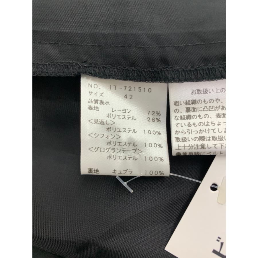 エムズグレイシー 721510 ワンピース 42 ブラック ローズモチーフ