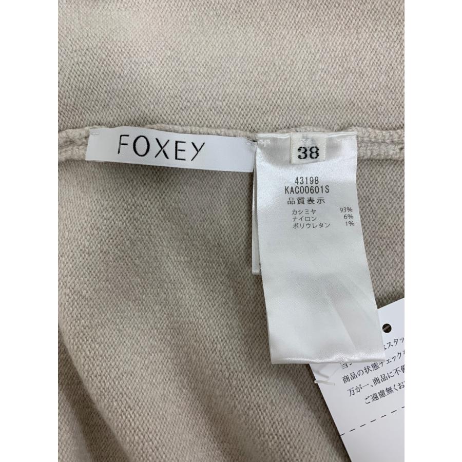 美品 FOXEY Florentina Coat カシミヤ ニット コート 38 フォクシーブティック Florentina Coat 43198 コート 38 ベージュ
