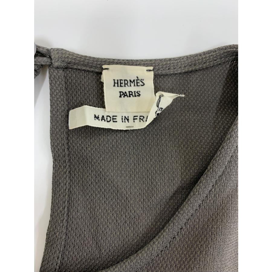 エルメス ワンピース 36 ブラウン シルク混 : ブランドショップ ビー