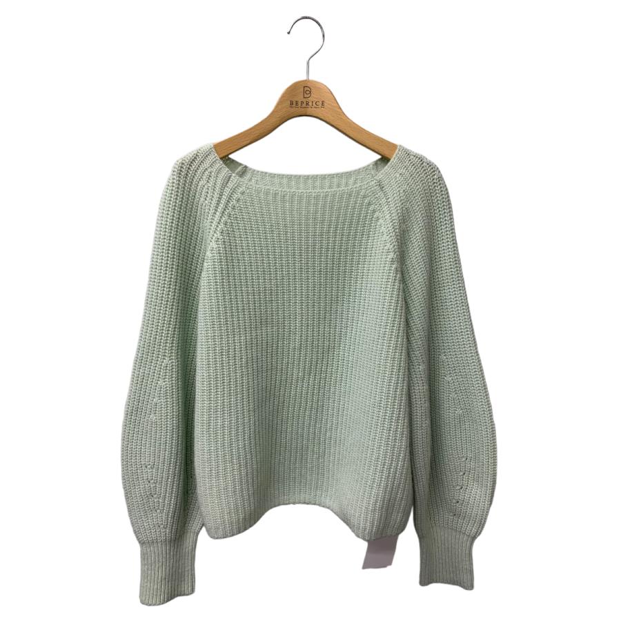 フォクシー Cropped Cashmere Sweater 42419 ニット 40 グリーン  