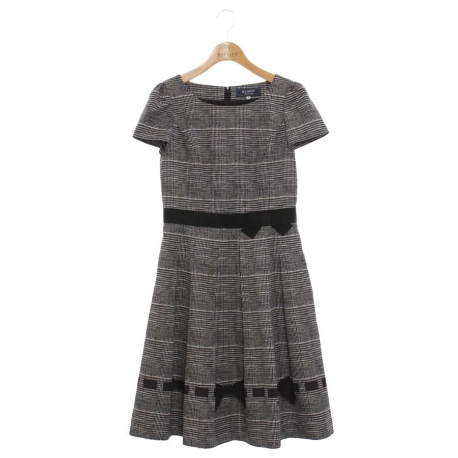 エムズグレイシー】チェックリボンワンピ【38】