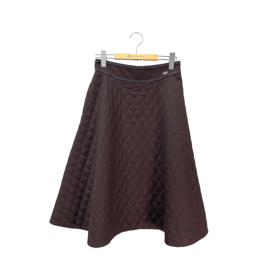 【未使用級✨】FOXEY クロスリリィ キルティング スカート 43043 フォクシーブティック Skirt Cross Lilly 43043 スカート 40 ブラウン