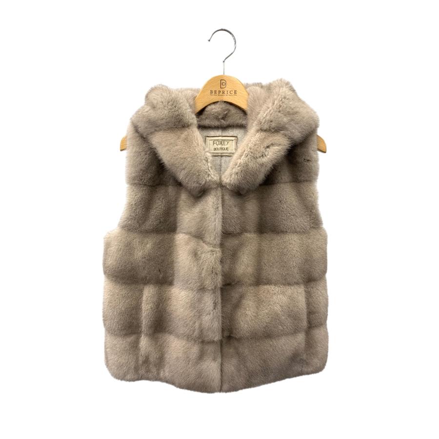 フォクシーブティック Hoodie Puff 37282 リバーシブルファーベスト 38 