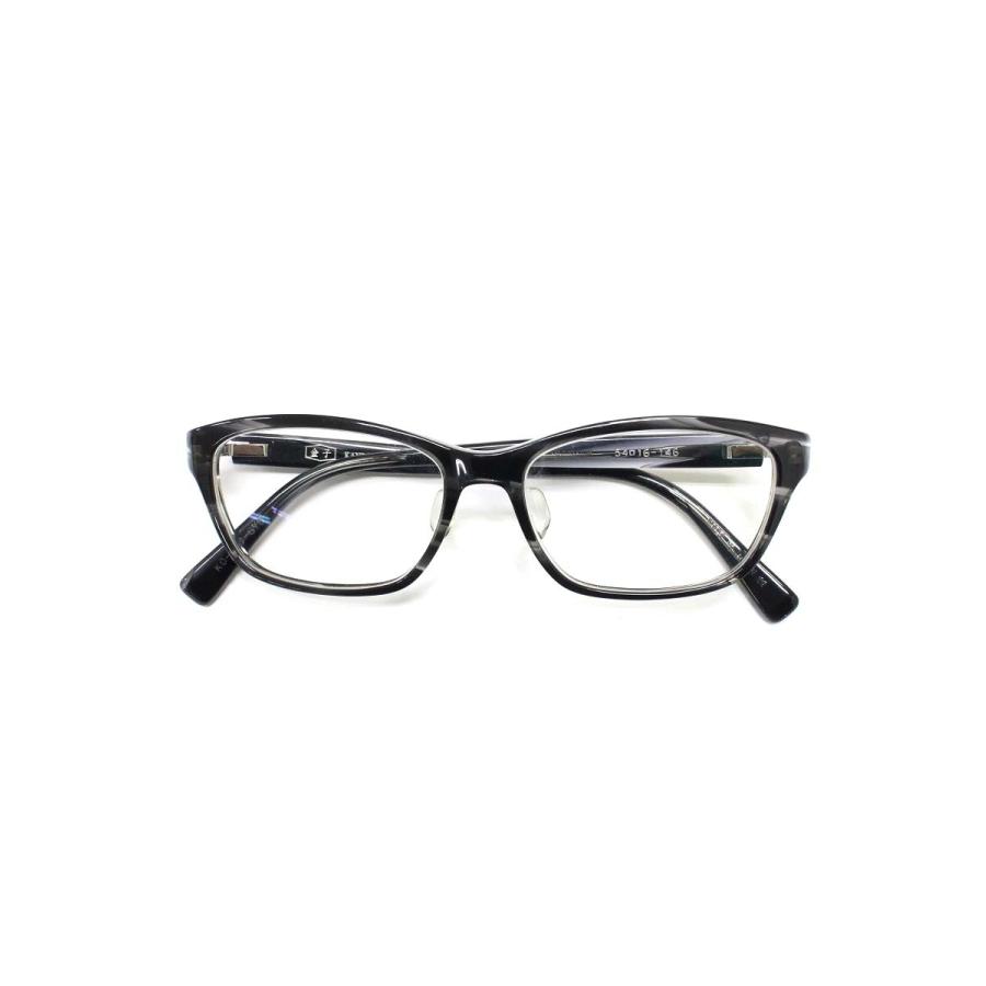 金子眼鏡 KO-033 メガネ ブラック/グレー セルフレーム フルリム