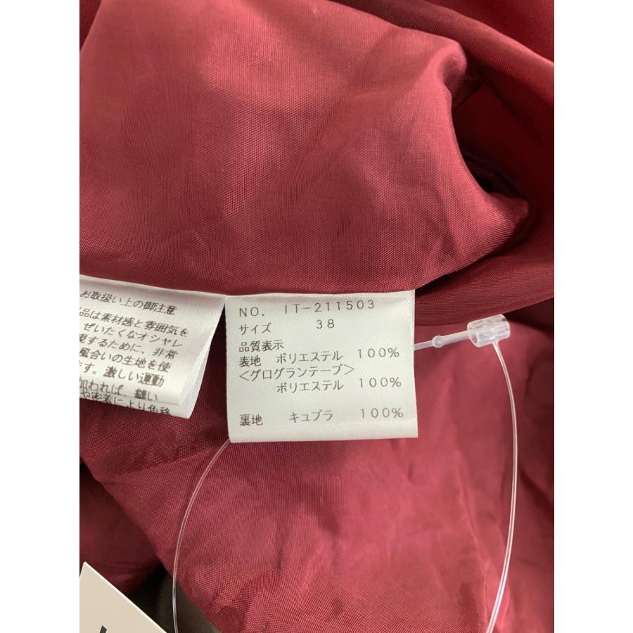 エムズグレイシー 211503 ワンピース 38 レッド 小花付きリボン  