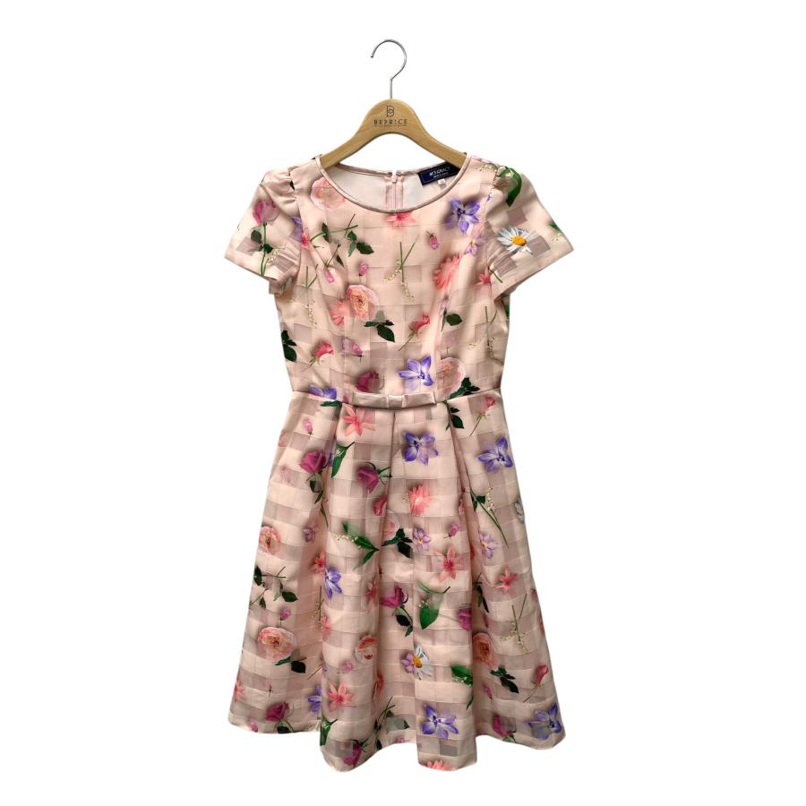 エムズグレイシー Organdy Flower Dress 911111 ワンピース 36 ピンク