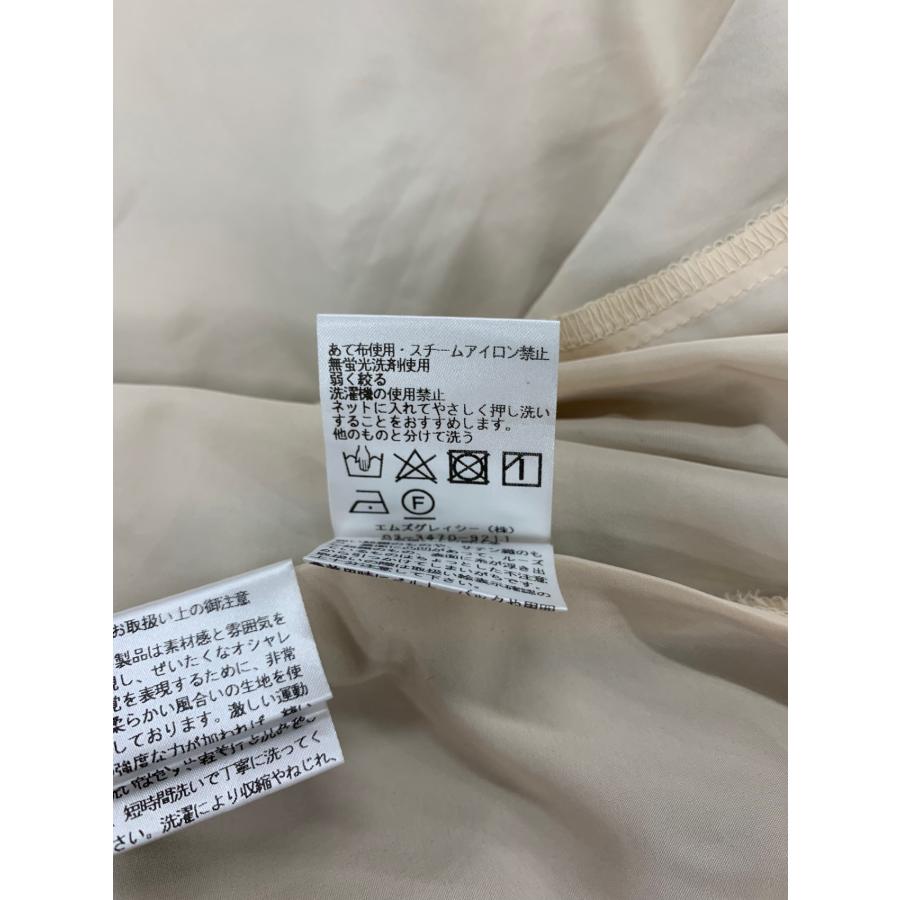 エムズグレイシー リボンプリントチュールスカート 517110 36 ベージュ