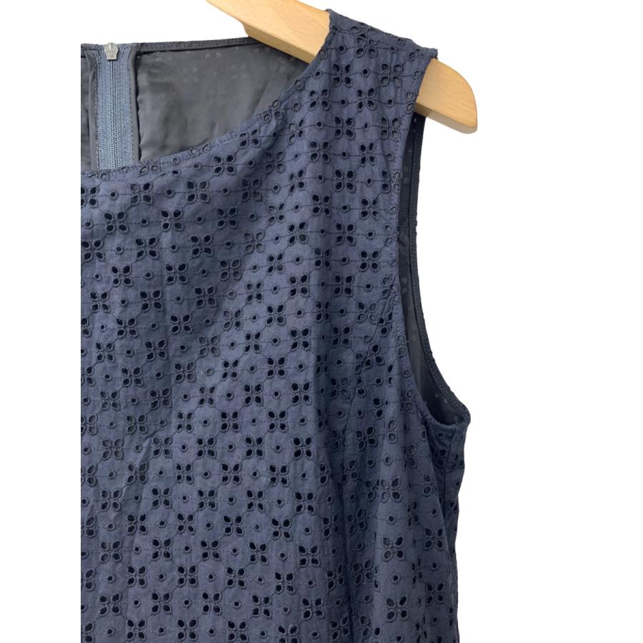 フォクシー　半袖ワンピース　38 ネイビー FOXEY BOUTIQUE(フォクシー) ウールシルク半袖ワンピース 38113