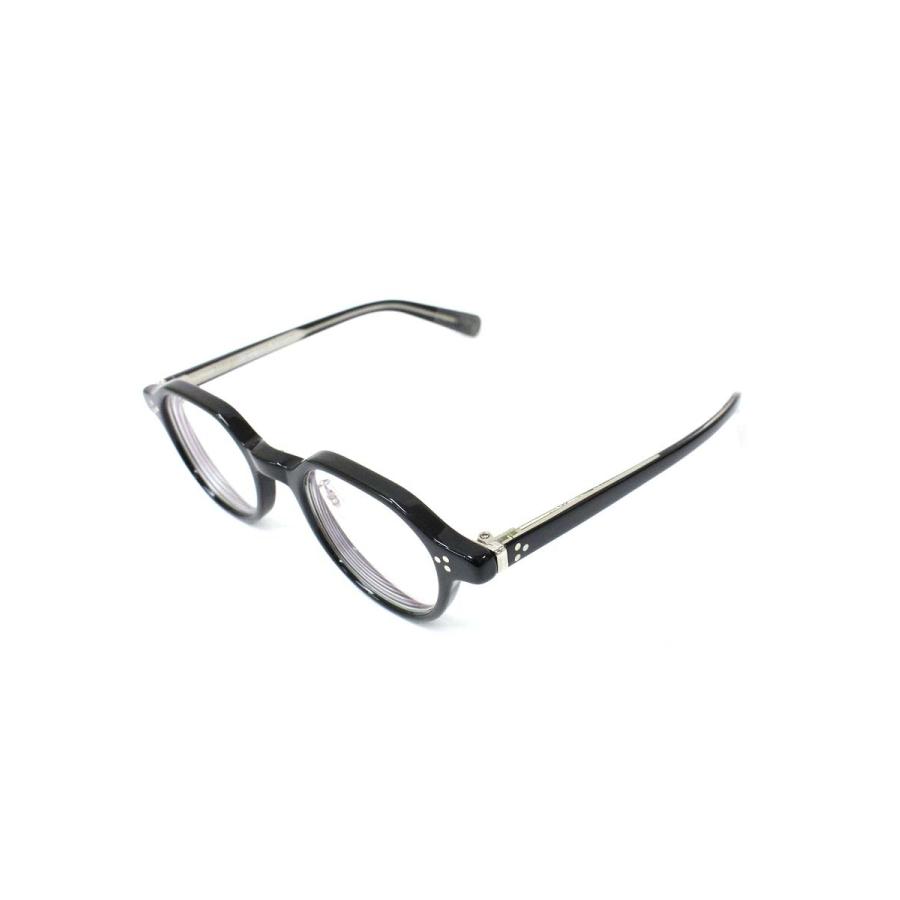 アイヴァン Ramsey(45) メガネ ブラック/シルバー セルフレーム  