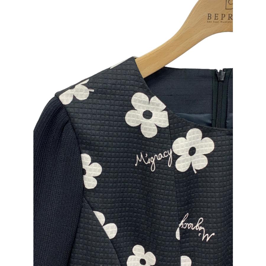 エムズグレイシーベロア お花ジャガード切替ワンピース42 カタログ掲載