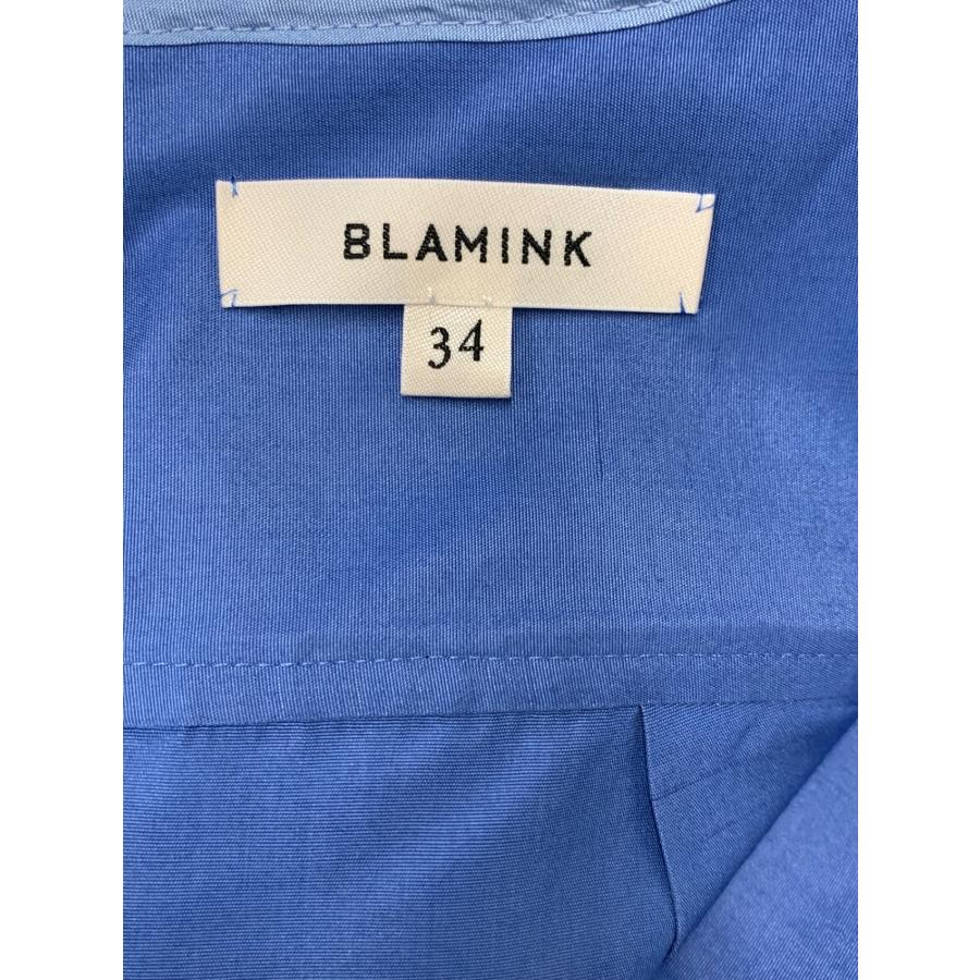 ブラミンク 7921-230-0107 ブラウス 34 ブルー コットン シルク  