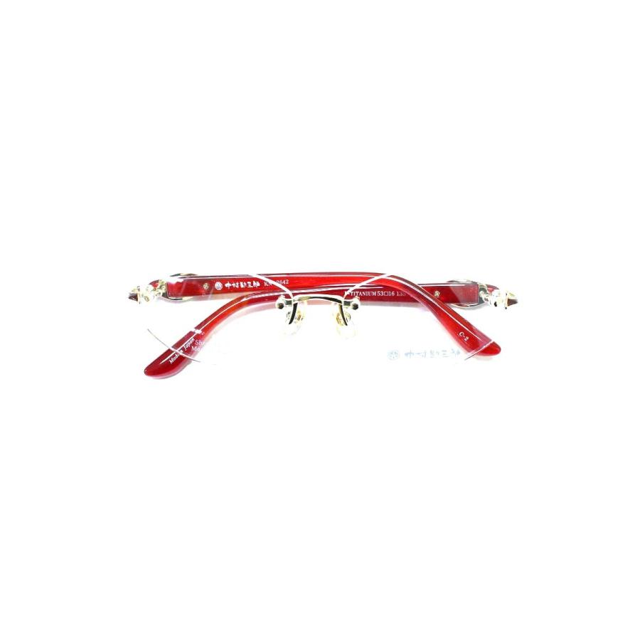 新品 中村勘三郎 シープホーン チタン眼鏡 定価19万 日本製 レンズ交換 