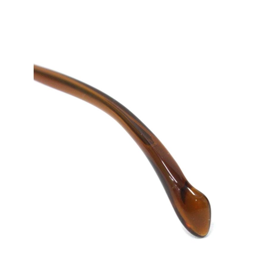 フォーナインズ O-11T メガネ ブラウン メタルフレーム ハーフリム  