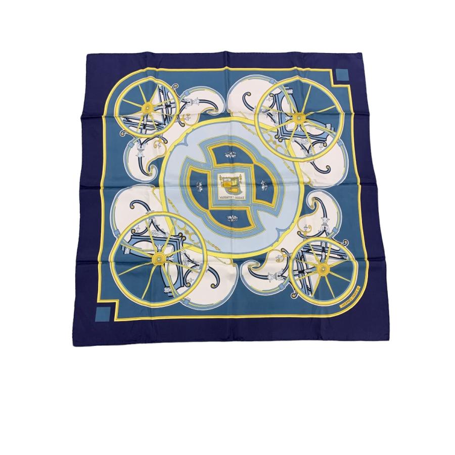 エルメス カレ90 スカーフ ネイビー Washingtons Carriage ジョージ