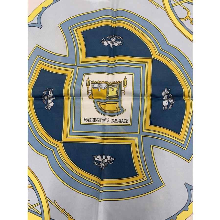 エルメス カレ90 スカーフ ネイビー Washingtons Carriage ジョージ
