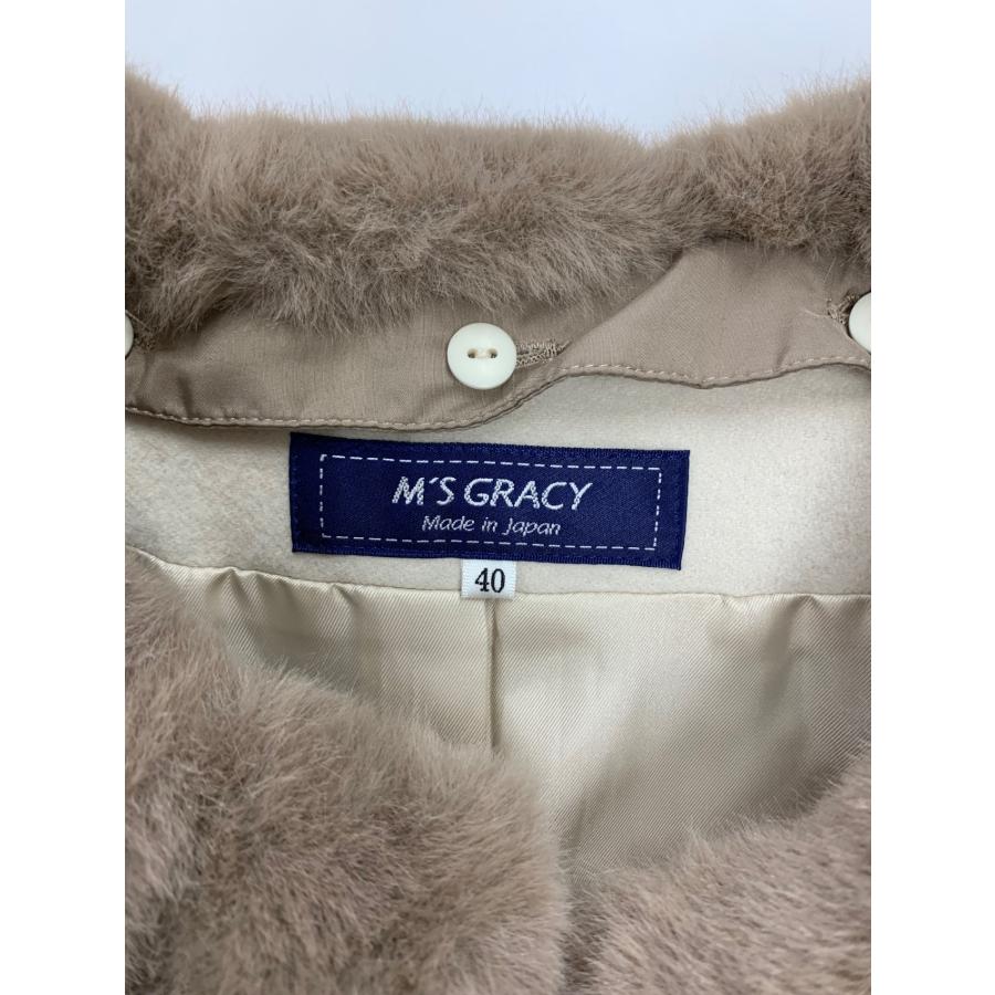 エムズグレイシー スーパー120ドレスコート 219613 コート 40 ベージュ