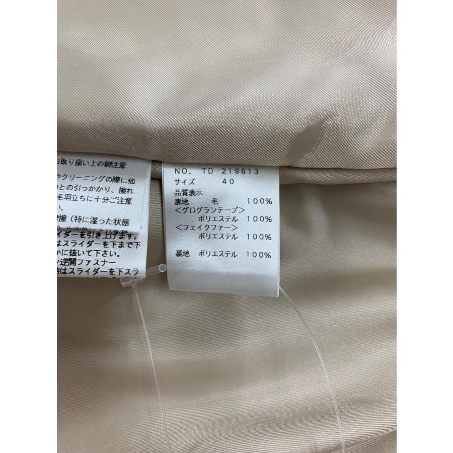 エムズグレイシー スーパー120ドレスコート 219613 コート 40 ベージュ