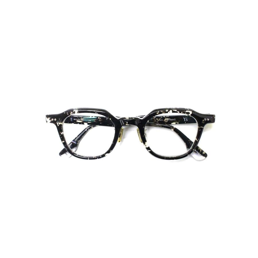 ワイズ 81-0025-2 メガネ ブラック/クリア セルフレーム フルリム  