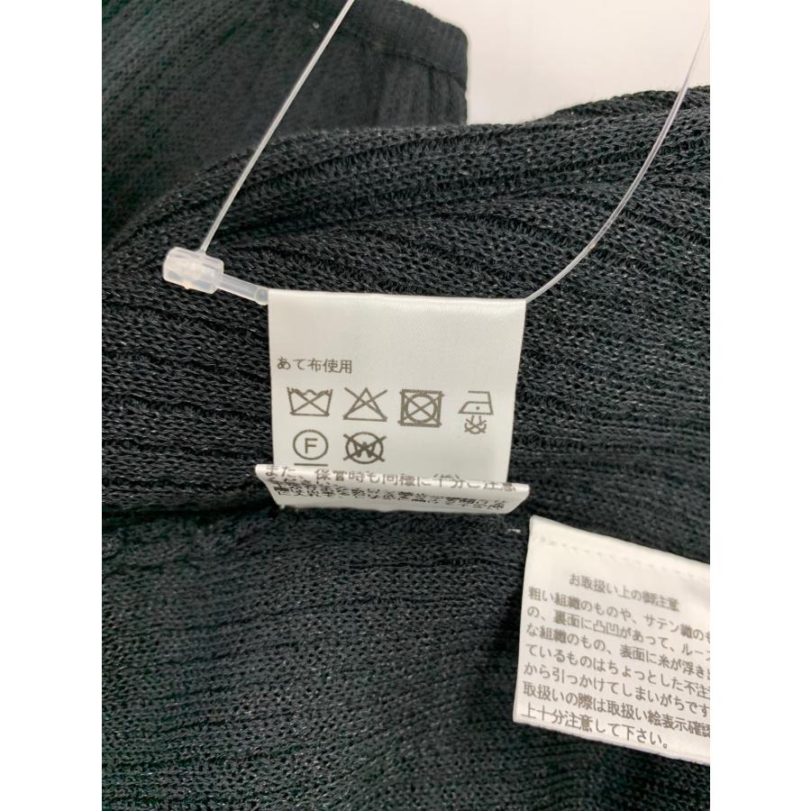 エムズグレイシー 518509 カーディガン 40 ブラック 花 フリル ライン  