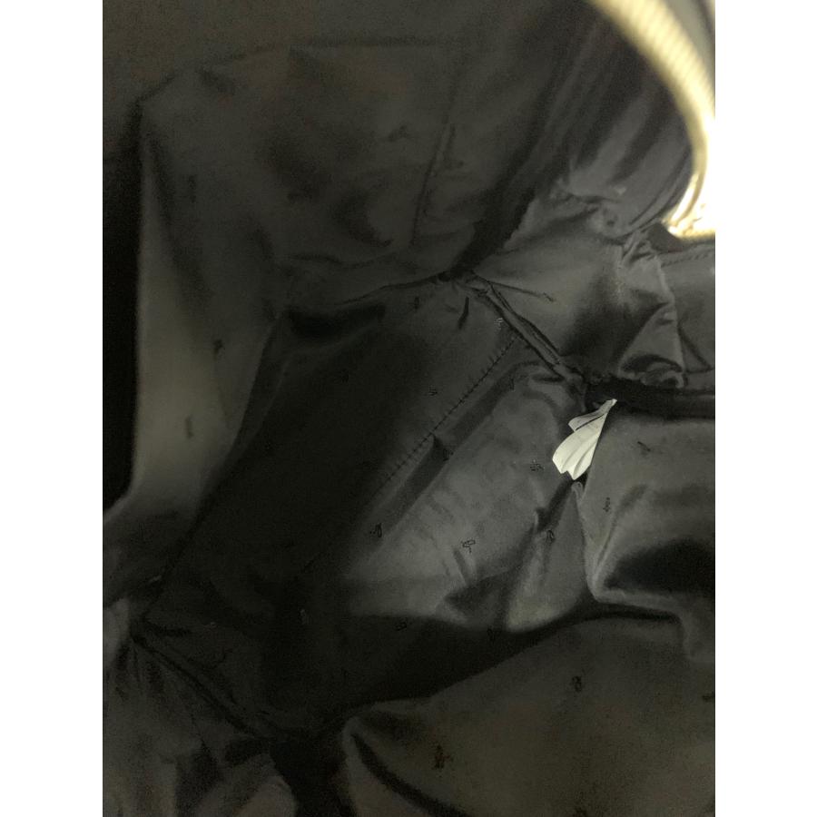 アニエスベー リュックサック ブラック バックパック レザー エンボス