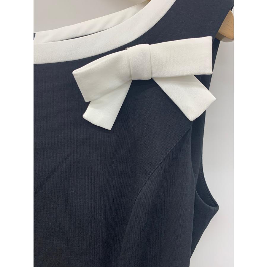 エムズグレイシー 311366 ワンピース 40 ホワイト リボン ITAF5V7SD6L0  