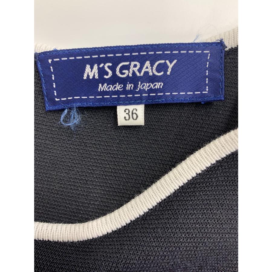 エムズグレイシー 411108 ワンピース 36 ブラック ローズモチーフ  