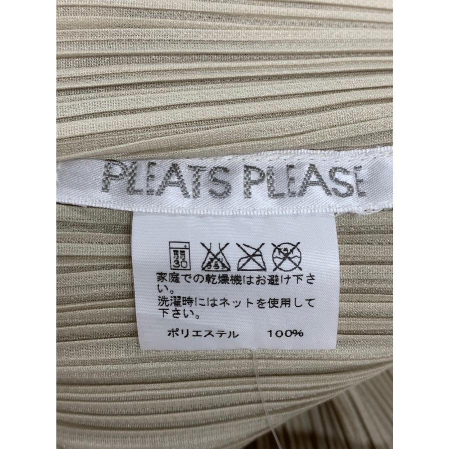 プリーツプリーズイッセイミヤケ PP03-JK841 カットソー 3 ベージュ ガール&amp;ドッグ 立体刺繍 ITAU9PTTEPTO プリーツプリーズイッセイミヤケ PP03-JK841 カットソー 3 ベージュ