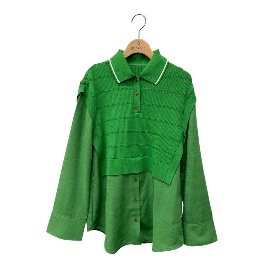 FOXEY - アディアム ウインブルドンニットトップ 43627 S グリーン ITAUV8SHCOSO アディアム ウインブルドンニットトップ 43627 S グリーン