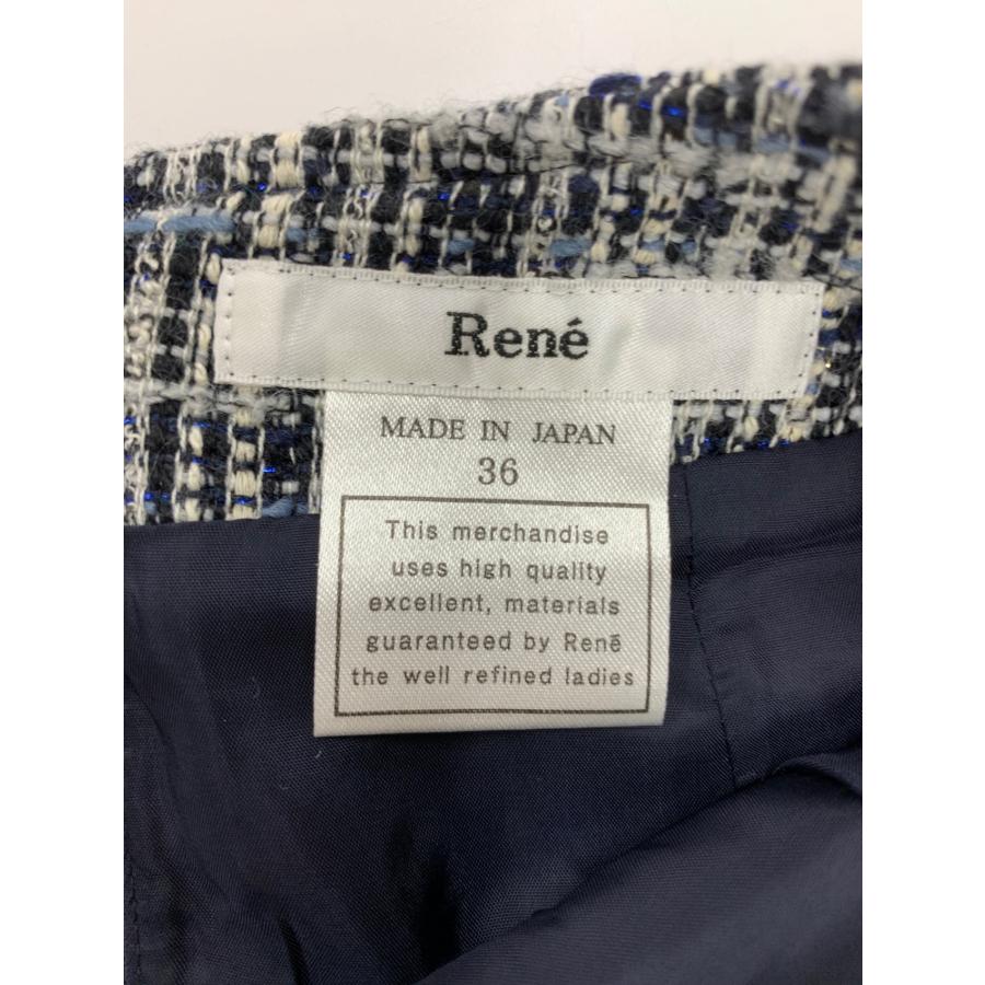 ルネ 6034180 スカート 36 ブルー TISSUE社製ツイード ITB0T8PUWVC8  