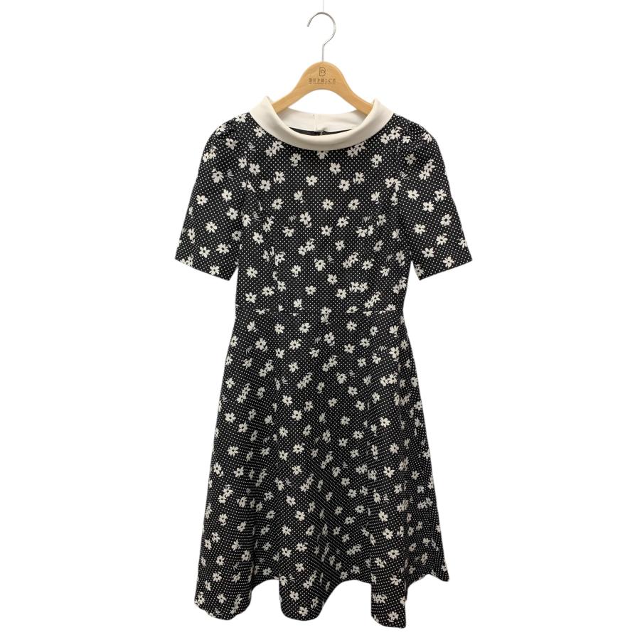 エムズグレイシー お花xドットJQワンピース 411122 38 ブラック
