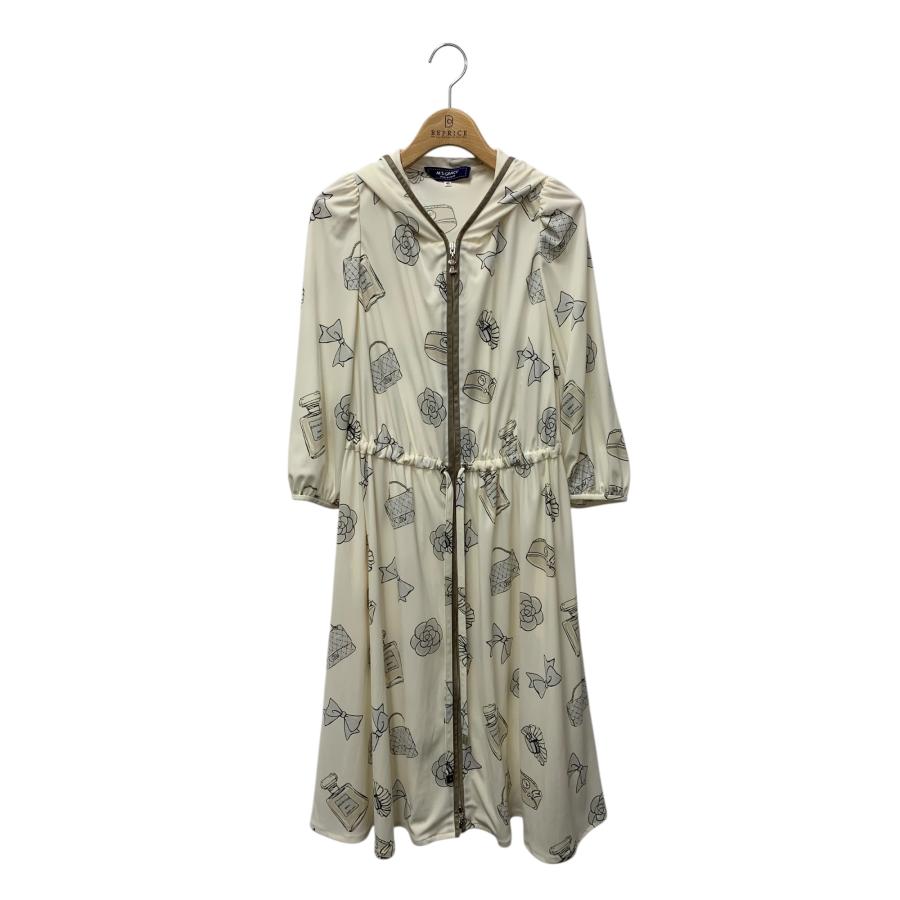 エムズグレイシー 111309 ワンピース 40 ホワイト アイコンモチーフ