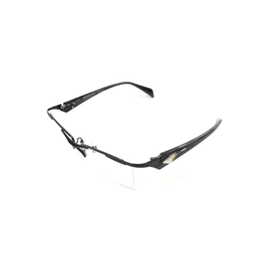 サムライ翔 SS-T36 メガネ ブラック/シルバー メタルフレーム スクエア  
