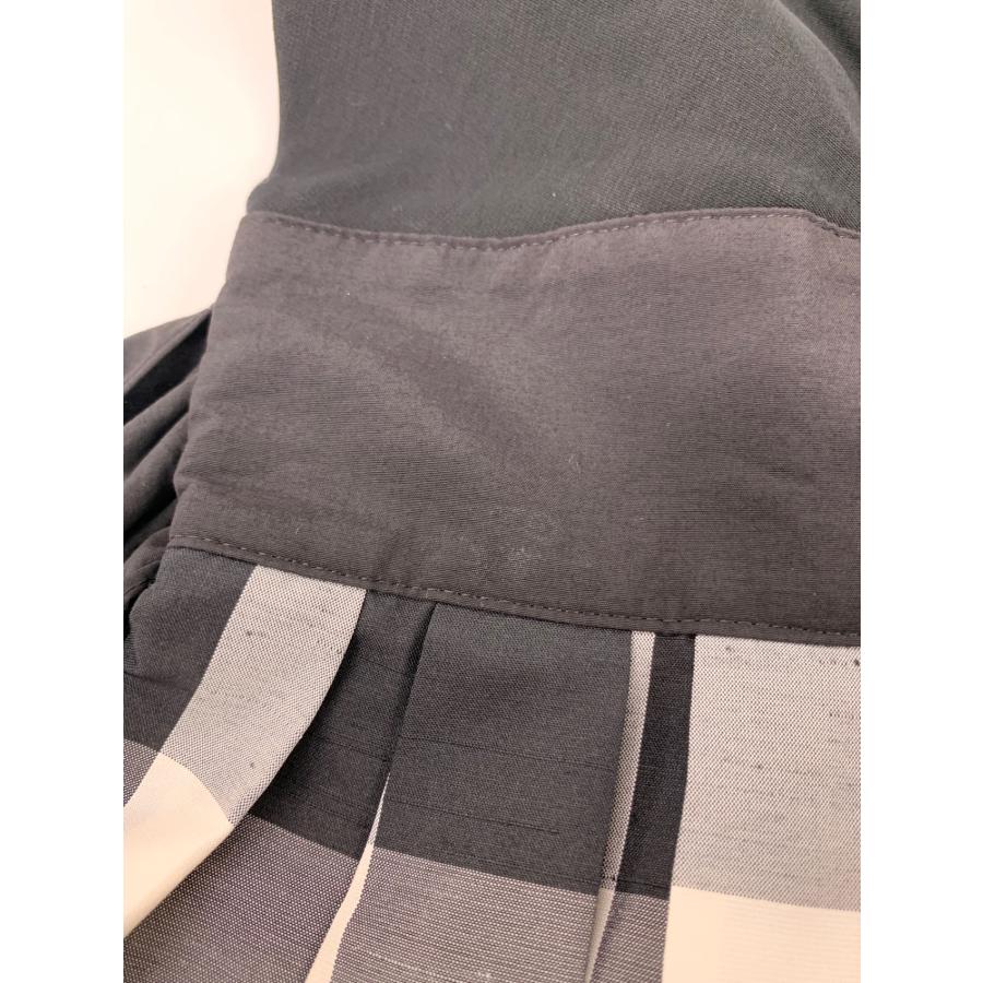 エムズグレイシー 111346 ワンピース 36 ブラック チェック ウエスト