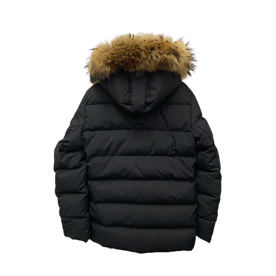 【美品】 ピレネックス オーセンティックウルトラ マット ラクーンファー ダウン ピレネックス AUTHENTIC MAT FUR HMM010 ダウンジャケット S ブラック