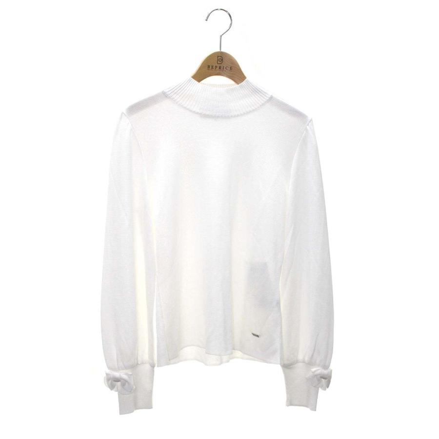 エムズグレイシー Hi Neck Black Knit 818514 ニット セーター 40  