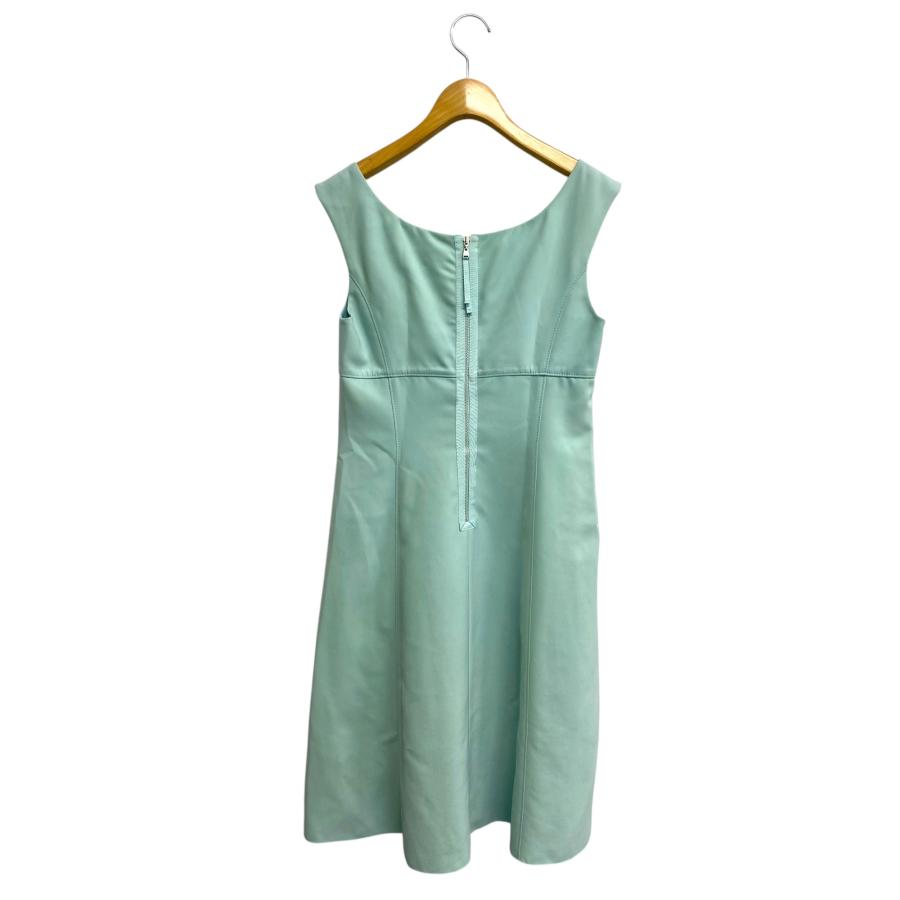 極美品◆フォクシーニューヨーク フレアワンピース サイドギャザー ミントブルー フォクシーニューヨーク Dress 23804 ワンピース 40 ミントグリーン