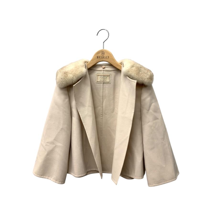 フォクシーブティック 38682 ジャケット 38 ベージュ Mink Whip ミンク  