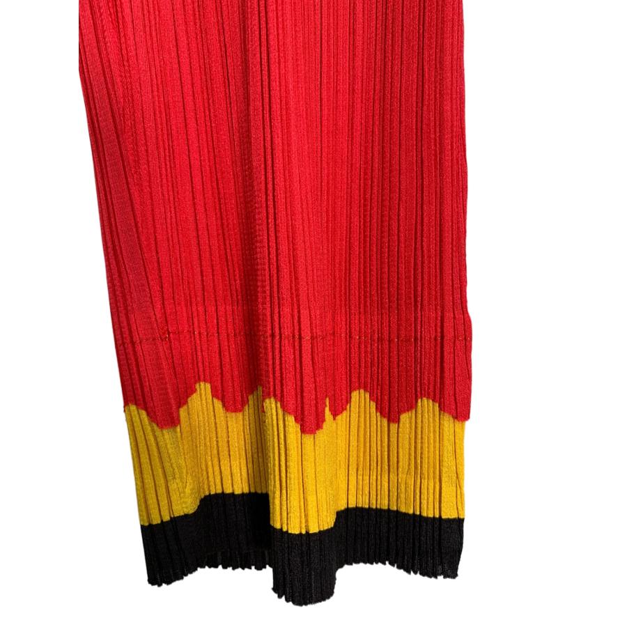 プリーツプリーズイッセイミヤケ PP81-JF674 パンツ 3 レッド