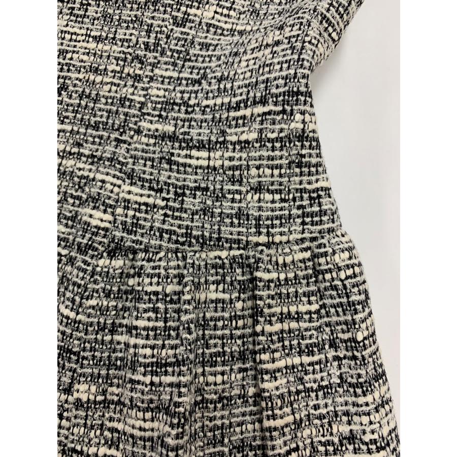 エムズグレイシー 111105 ワンピース 38 ホワイト フロントジップ