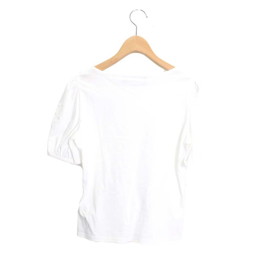 エムズグレイシー 115332 Tシャツ カットソー 38 ホワイト 袖