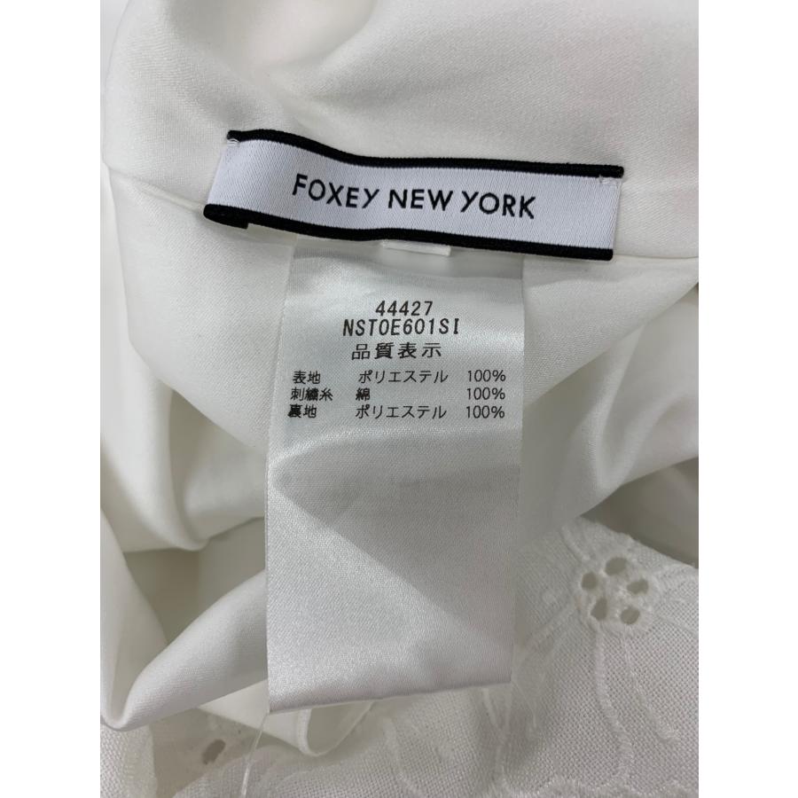 フォクシーニューヨーク Blouse Linen Bouquet 44427 38 ホワイト