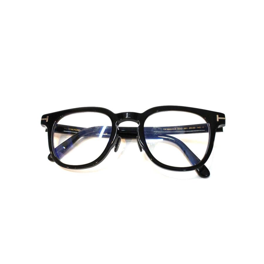 美品 TOM FORD TF5922 サングラス メガネ 伊達メガネ 現行 定番 トムフォード TF5922-K-B メガネ ブラック セルフレーム フルリム