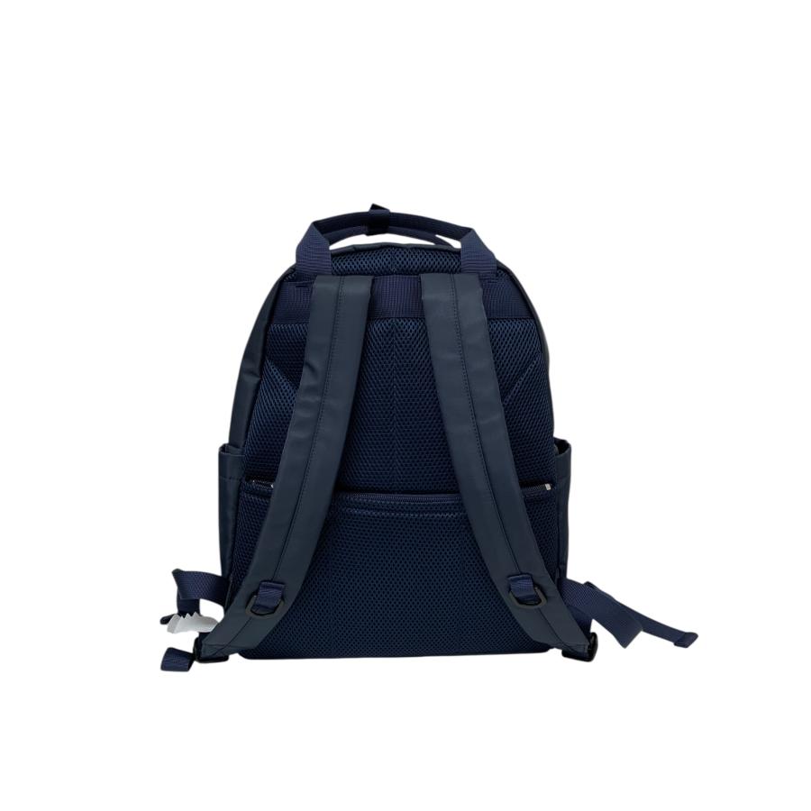 美品【キタムラ】ロゴ刺繍ナイロンバッグパック　リュック　ネイビー キタムラ リュック R-0776 10101 バックパック ネイビー ロゴ刺繍