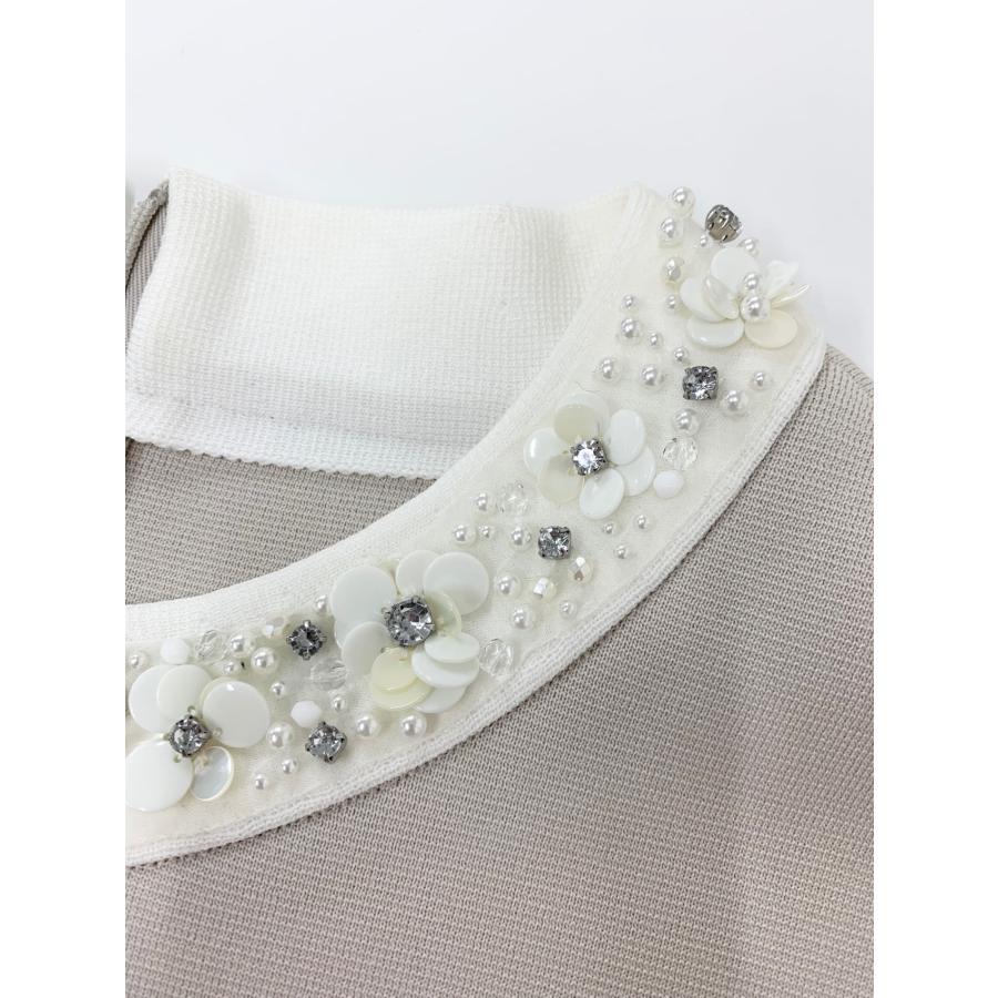 フォクシーブティック 42316 ワンピース 38 グレー パール