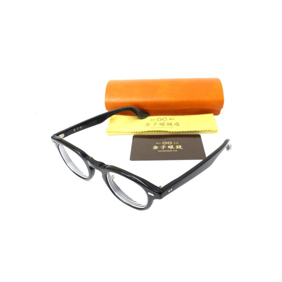 金子眼鏡 KC-87 メガネ ブラック ウェリントン ITD5BDF4Z0S8