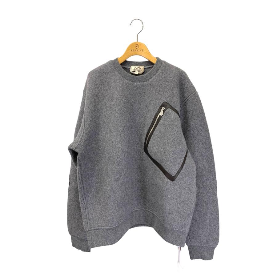 エルメス Crewneck sweater with pocket detail H367715HA76LA ニット